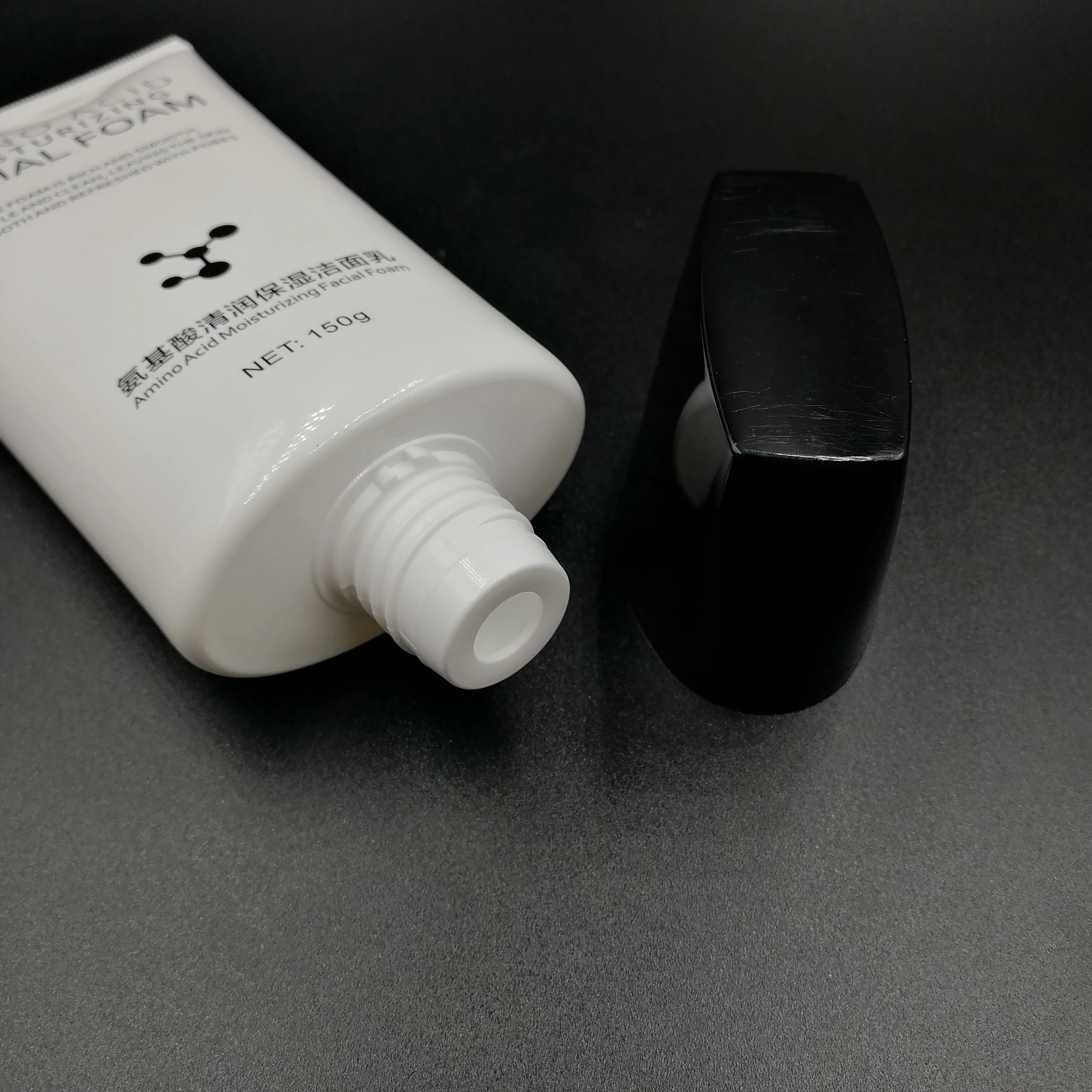 50D 150ml high quality oval tube special soft tube cosmetic packaging squeeze tube screw cap for facial cleanser hand cream skin