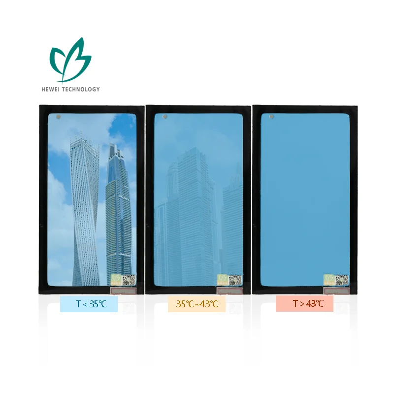 HEWEI Hi-tech Dynamic Tinting Smart Dimming Sun Shading Glass In Building