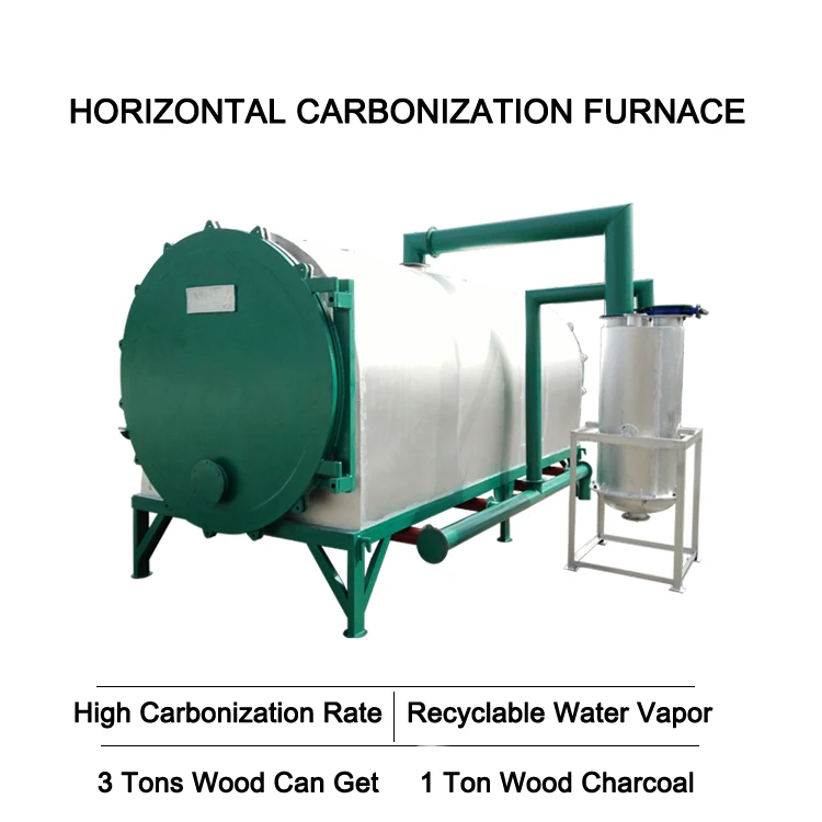 charcoal carbonization stove furnace charcoal making machine for nuts biomass briquette carbon fiber wood log sawdust