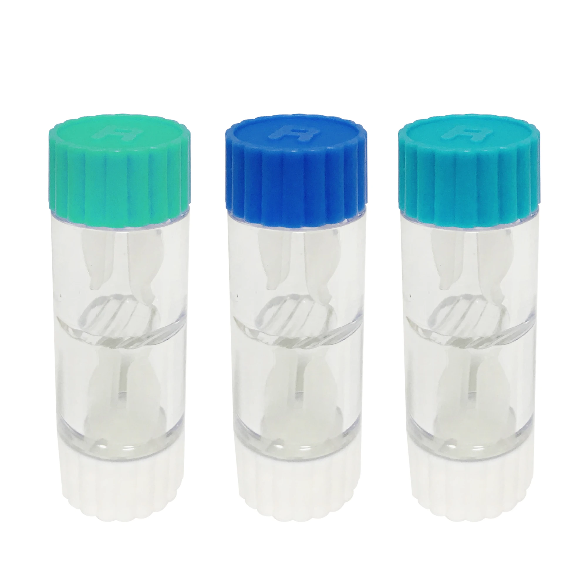 
Good Quality Contact Lens Display Case cylinder Shape Contact Lens Case Simple Custom Logo Packing Plastic Color Lenses Clean 