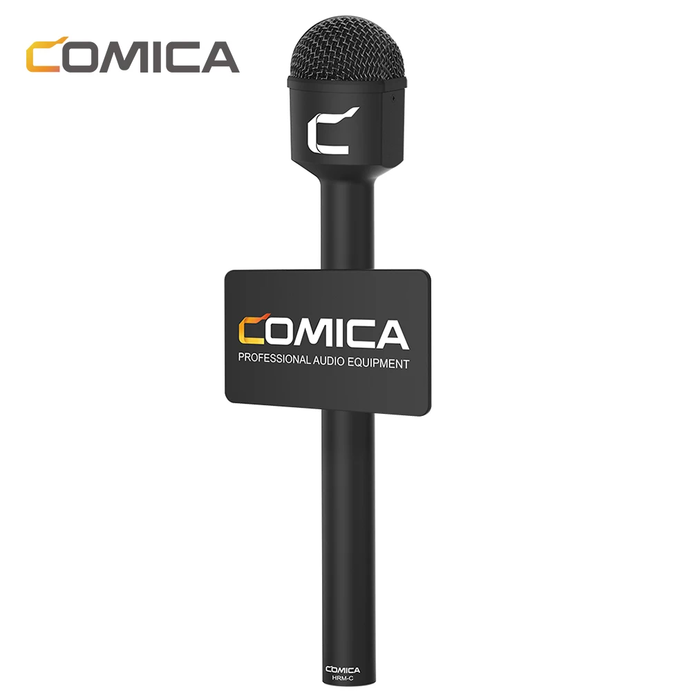 COMICA HRM-C Interview Microphone Dynamic Omni directional Microphone with 3 Pin XLR Connector Reporter Mic