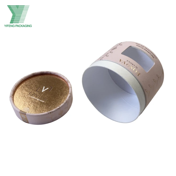 Food Grade round cylinder praline medjool dates Tea Spices packaging boxes for sweets candy chocolate bonbon