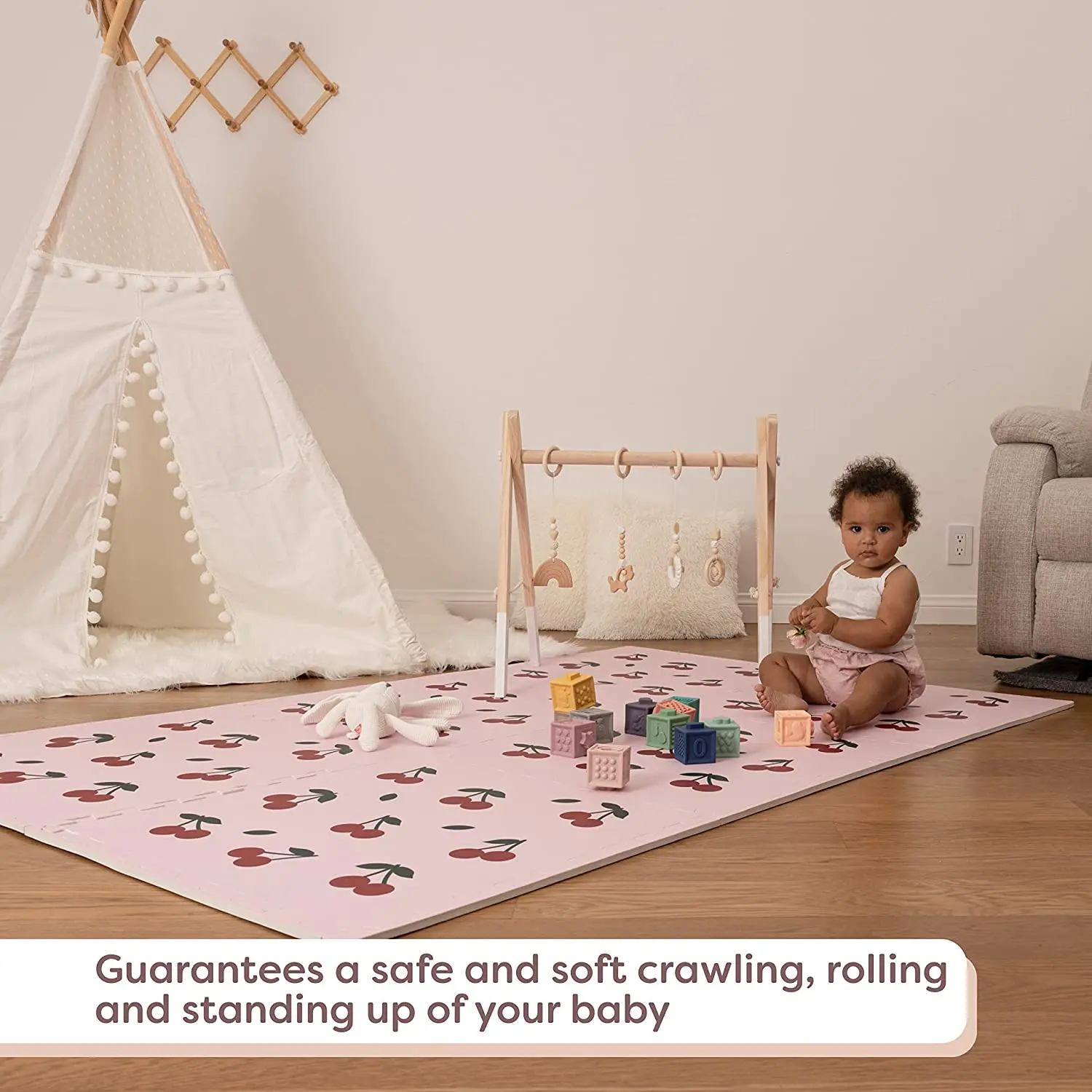 Non-toxic puzzle style eva foam interlock mat