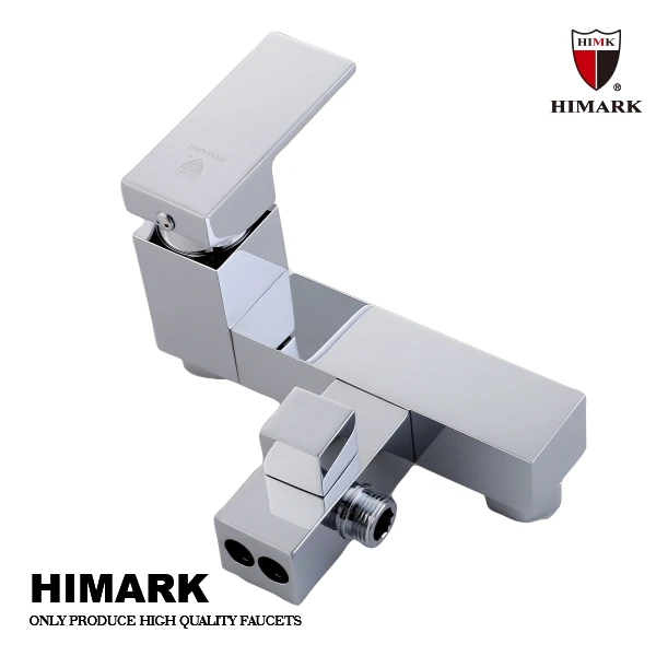 HIMARK modern design 3 function  rainfall shower system mitigeur douch exposed chrome copper bath & shower mixer faucets set