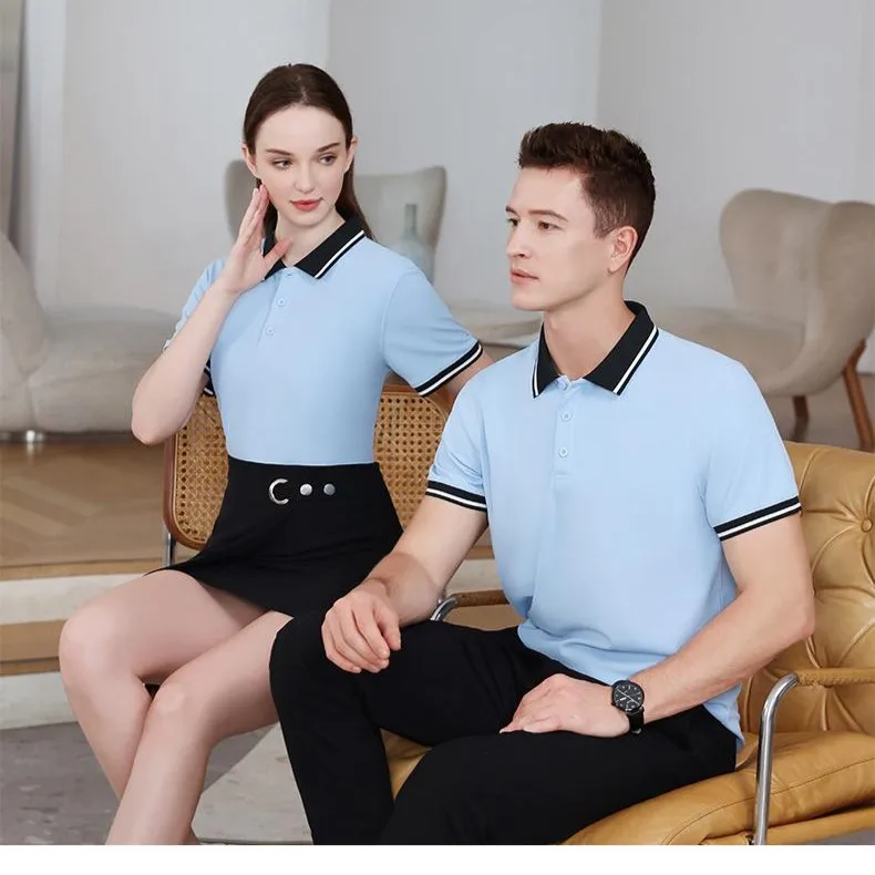 Custom High Quality Plain Casual T-shirts Embroidered Polo tshirt Golf Clothing Custom Logo Simple Polo Shirt For Men