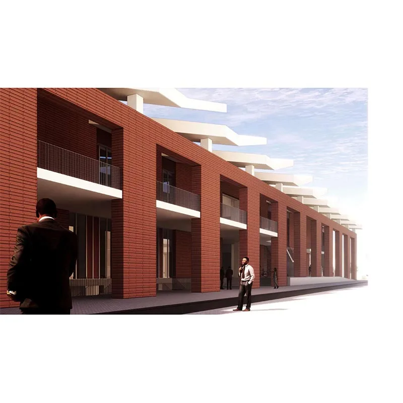 Decoration Noise Cancelling Eco Friendly Terracotta Tile Facade Designer Flutted Wall Panel Outdoor Outside