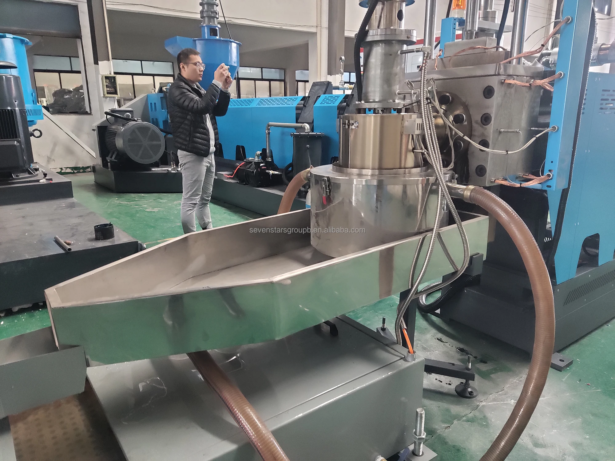 Waste Plastic Recycling Granulator, pelletizer extruder