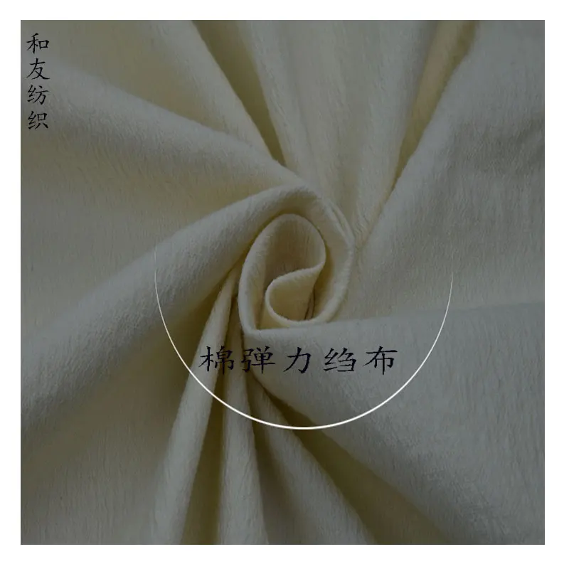 Colorful Textiles Thick Dyed Poly Spandex Korean Scuba Crepe 100% Cotton Crepe Fabric