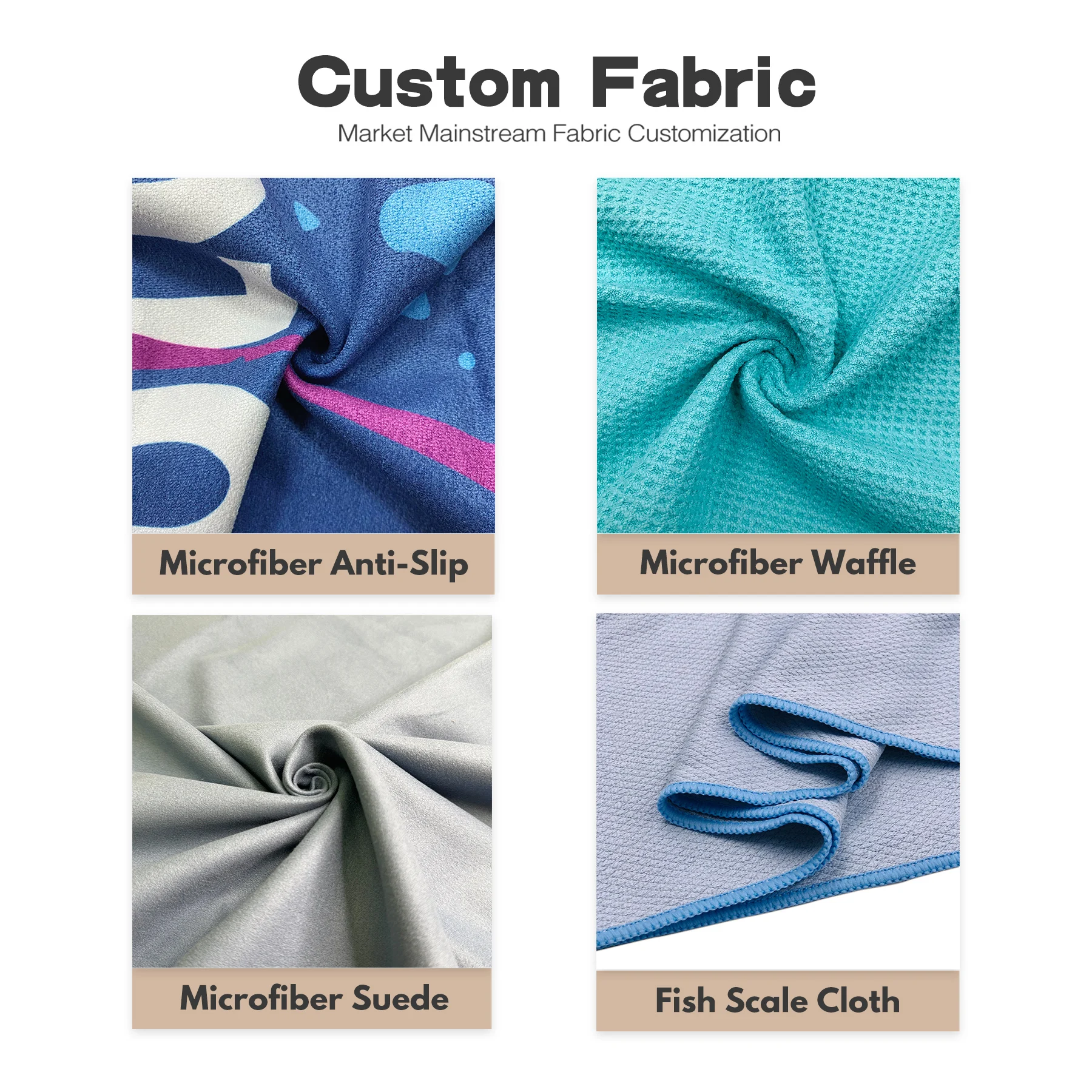 Non slip eco-friendly microfiber hot yoga mat towel custom printed travel gym yoga towel