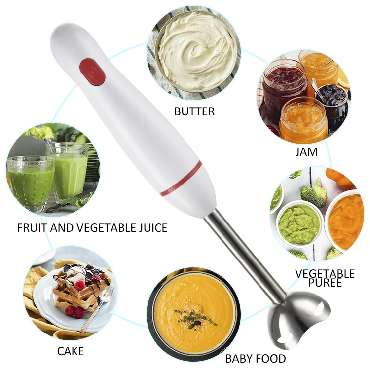 Newest Design 300W Vegetable Food Processor Stainless Leg Bottle Juicer Stick Hand Blender