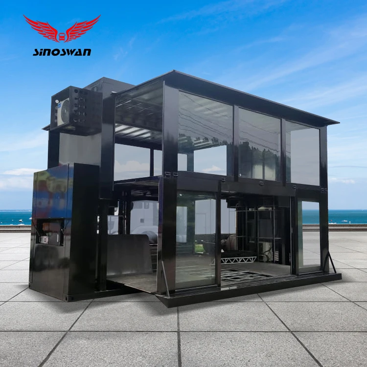SINOSWAN SM70Pro Duplex Mobile Expandable Showroom tiny hous for Exhibitions mobile house space room