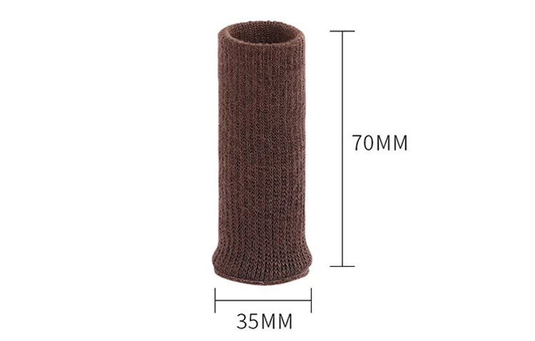 Deson Furniture Leg Covers Rubber Foot Protector Pads with Felt Bottom for Hardwood Floors Reduce Noise and Floor Scratches