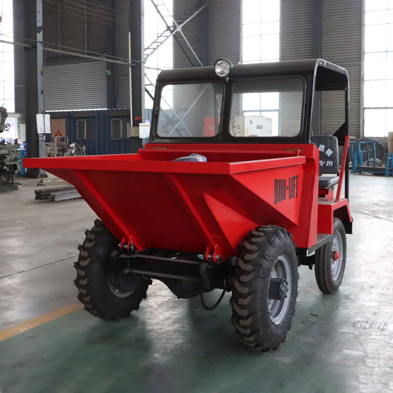 New Electric Site Mini Dumper Chinese 1 Ton Agriculture Wheel Loader Electric Engine Tractor 4x4 Hydraulic Pump for Tipper Truck