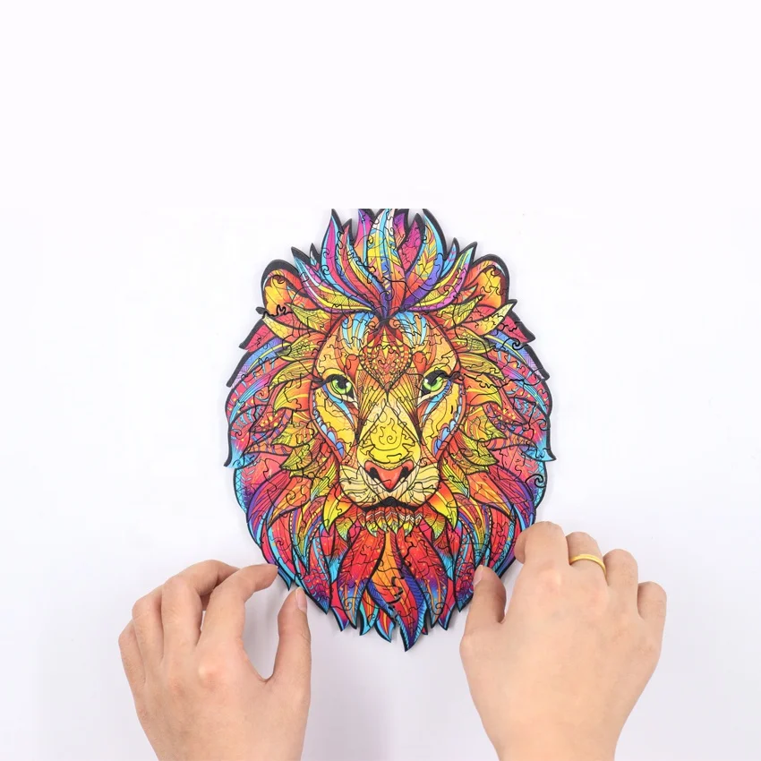 
Wooden Puzzle Jigsaw Puzzles Building Blocks With Irregular Shapes 