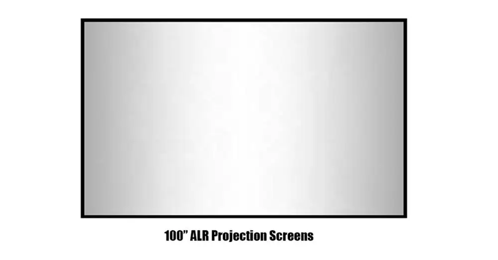 ALR Projection screens Soft PVC Ambient Light Rejecting Fabric, 110inch 16:9, Edge 1cm Fixed Frame Projector Screen