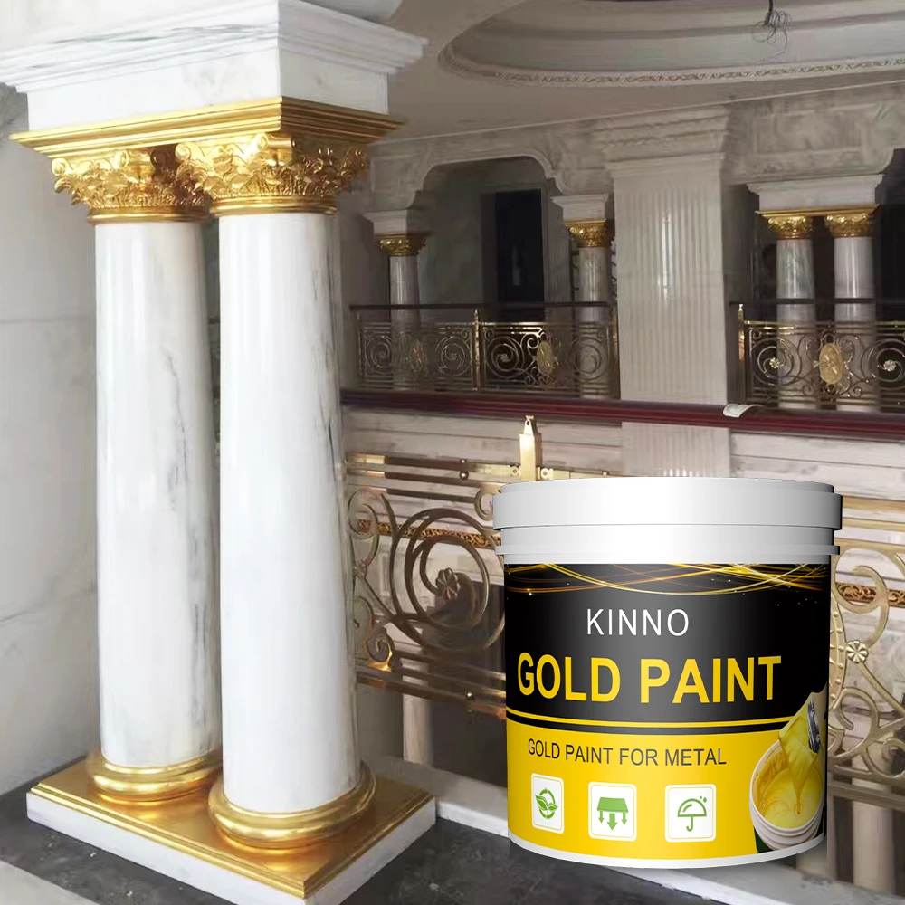 
 # 6305A Kinno оптовая продажа краска-распылитель, зеркальное покрытие золотистого цвета, краска для домашней мебели, покрытие для стен, украшение  