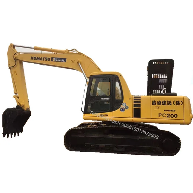 Secondhand Komatsu PC200-6 Used Excavator Earth Moving Machinery in Stock