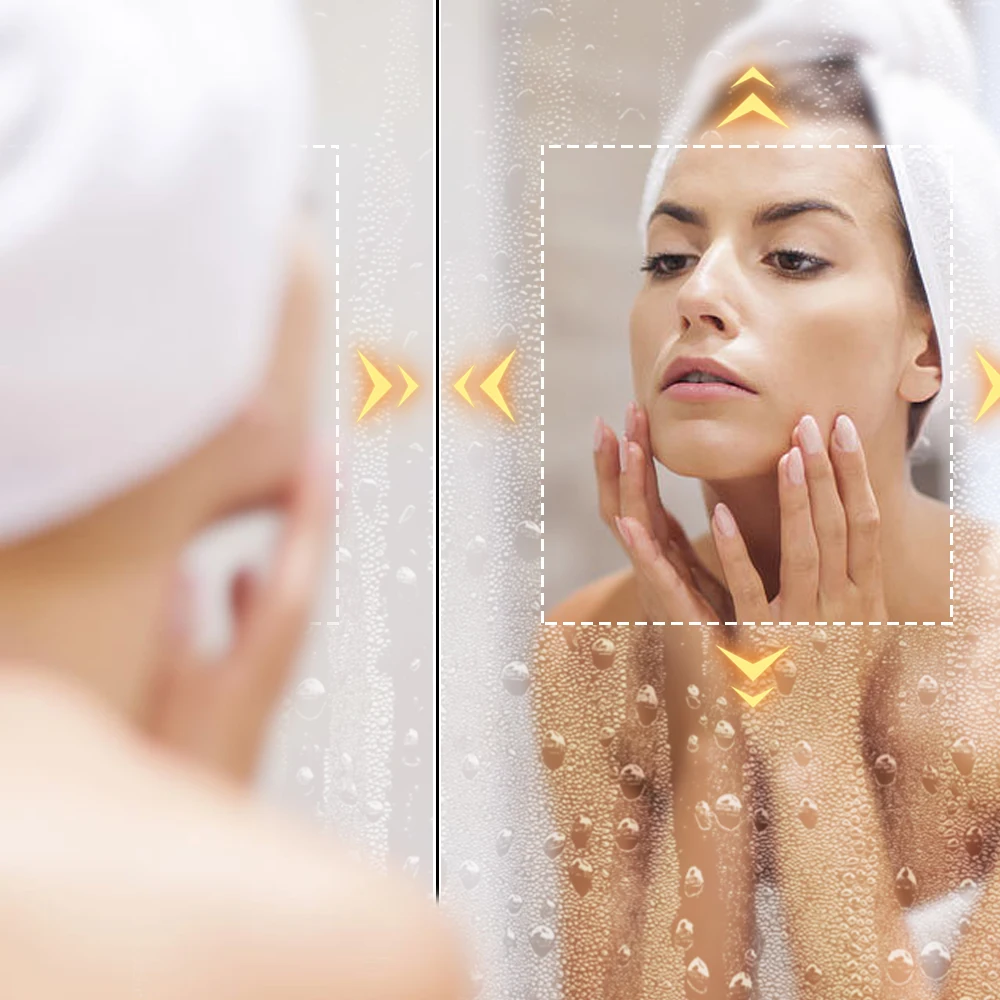 Display cosmetic aluminum furniture jewelry mirror modern luxury vanities led pvc bathroom wall mount vanity mirror cabinet