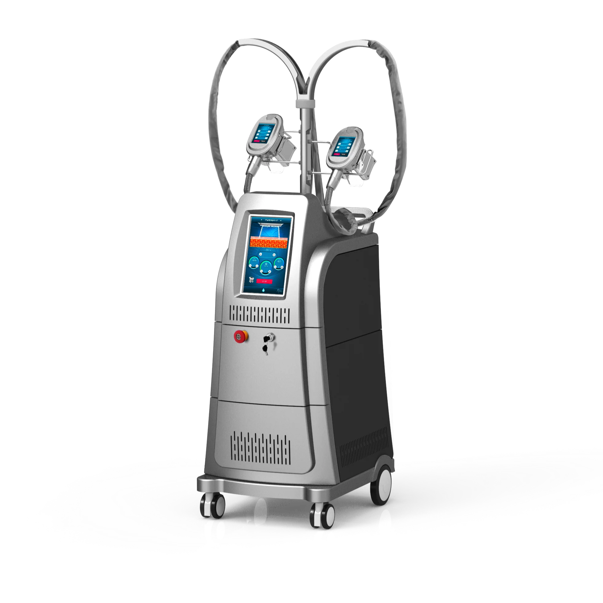 Устройство для потери веса с двумя головками для устранения лишнего жира, 3 ручки, криоаппарат для красоты + rr + 40k + lipolaser