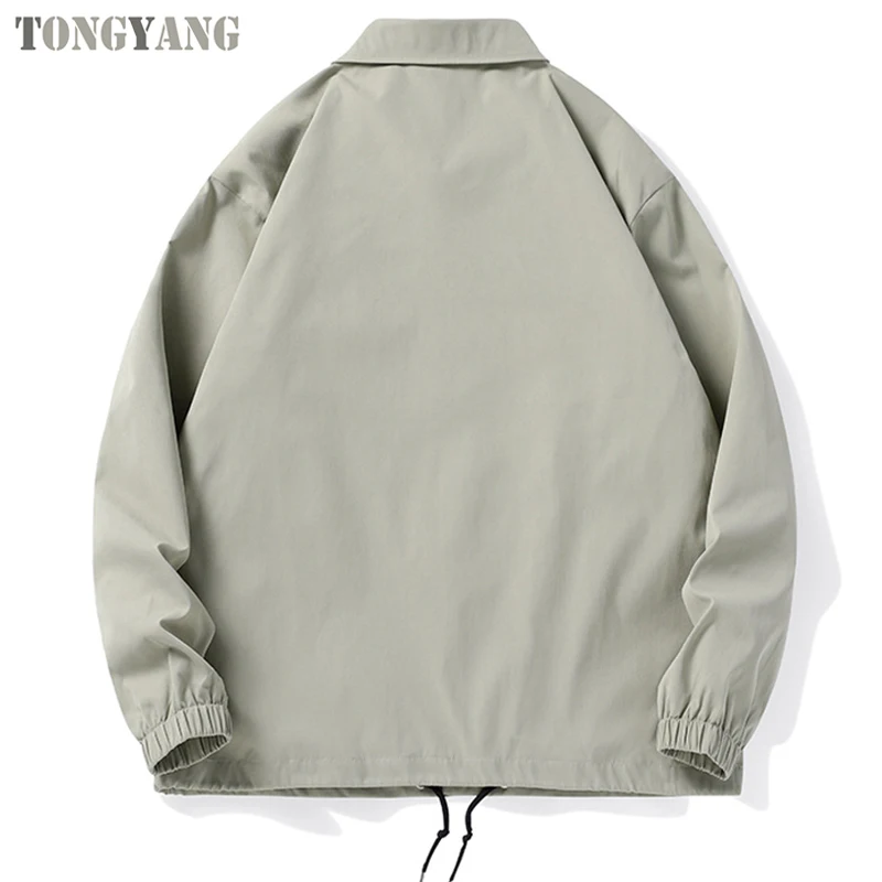 TONGYANG OEM Hot Sale Spring loose trainer coaches casual work jacket men outdoor jogging sport breathable lightweight jacket
