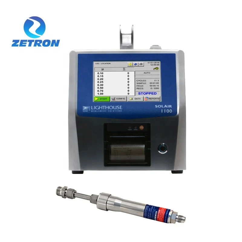 Zetron Lighthouse SOLAIR-1100 Airborne Particle Counters With 5.7-inch Color TFT Touch Screen Display