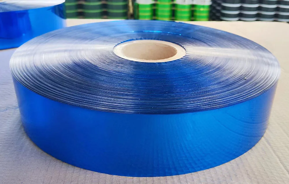 Heavy Duty Super clear Transparent Blue Smooth Strip Polar Pvc Curtain Roll and Christmas Film