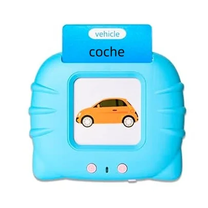 2024 Hot Selling Spanish Talking Flash Cards for Kids,Early Education 224 Words Spanish&English Bilingual Vocabulary