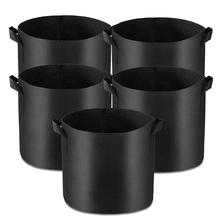 Outdoor Garden Customized 1 3 5 7 10 15 20 30 Gallon Non Woven Fabrics Plant Tomato Grow Bags