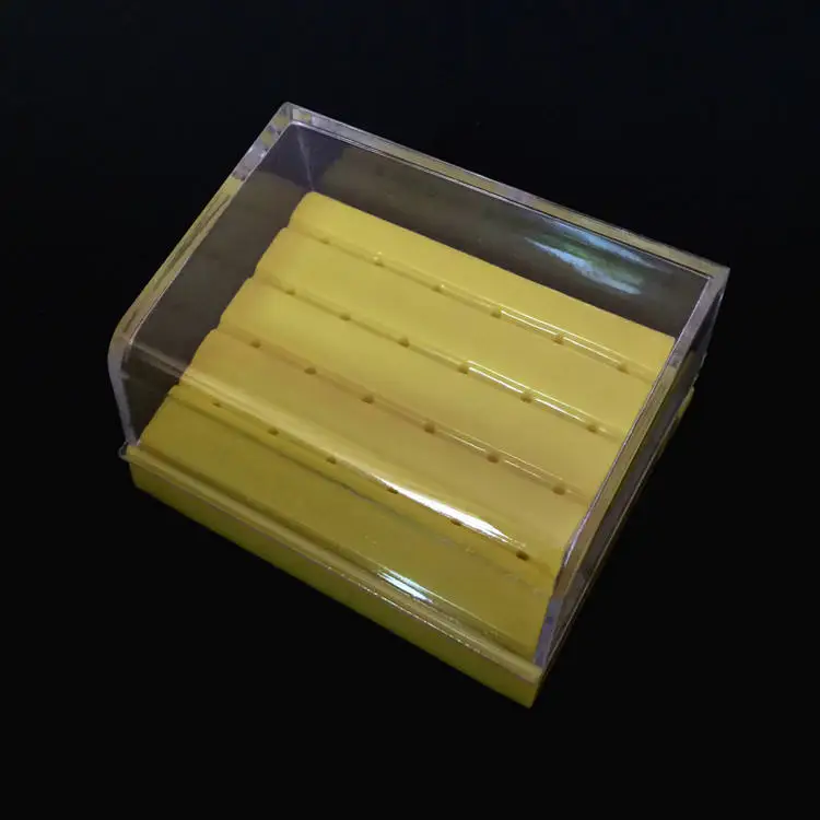 New style high quality 24-hole bur holder box ideal for storge of dental burs can place or autoclavable