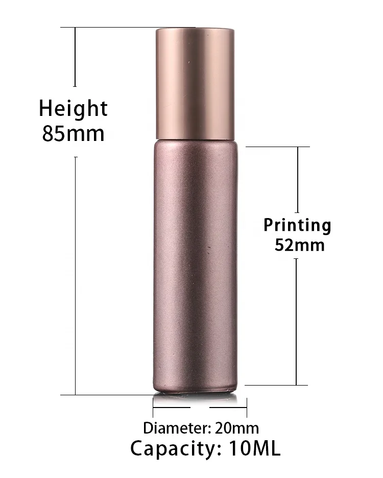 Clear Roll on Bottles 10ml Roller Bottles with Aluminum Cap Stainless Steel Roller Balls for Essential Oil