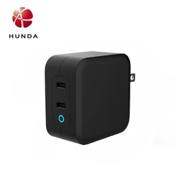 Newest GaN technology CB PSE KC CE Rohs listed 100W GaN wall charger Laptop USB C charger for Laptop and Phone