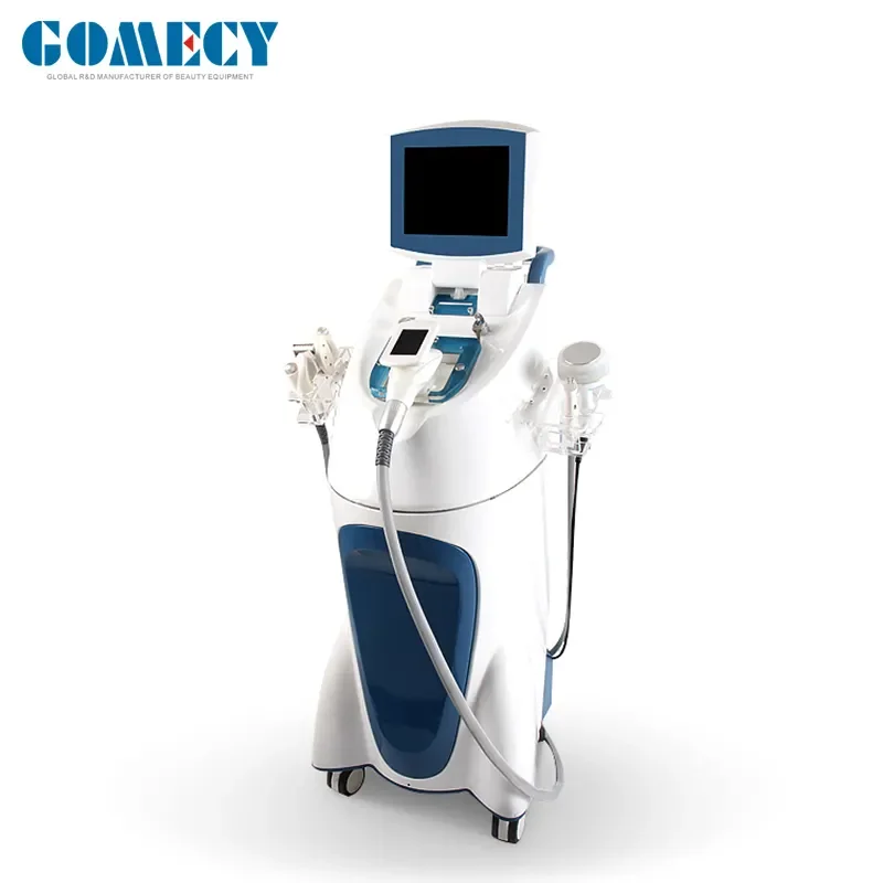 Portable V9 Slimming Machine  Cavitation + RF+Vacuum Roller+BIO +Laser slimming Cellulite reduction Face shaping Machine