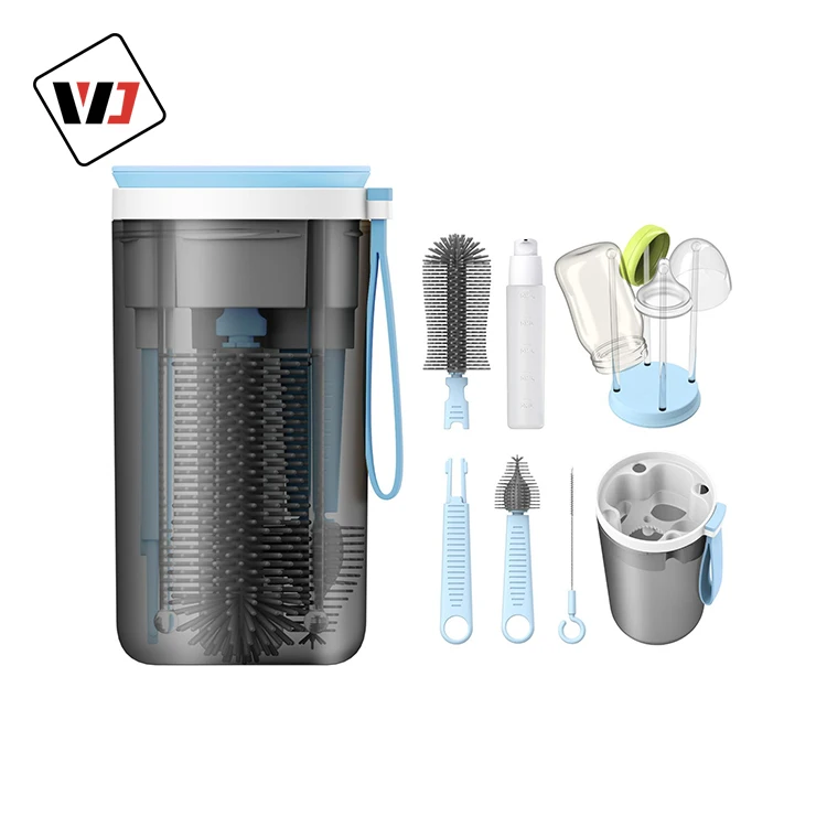 2022 new development  multi-function cleaning baby bottle brush office Manual  cleaning brush baby bottle