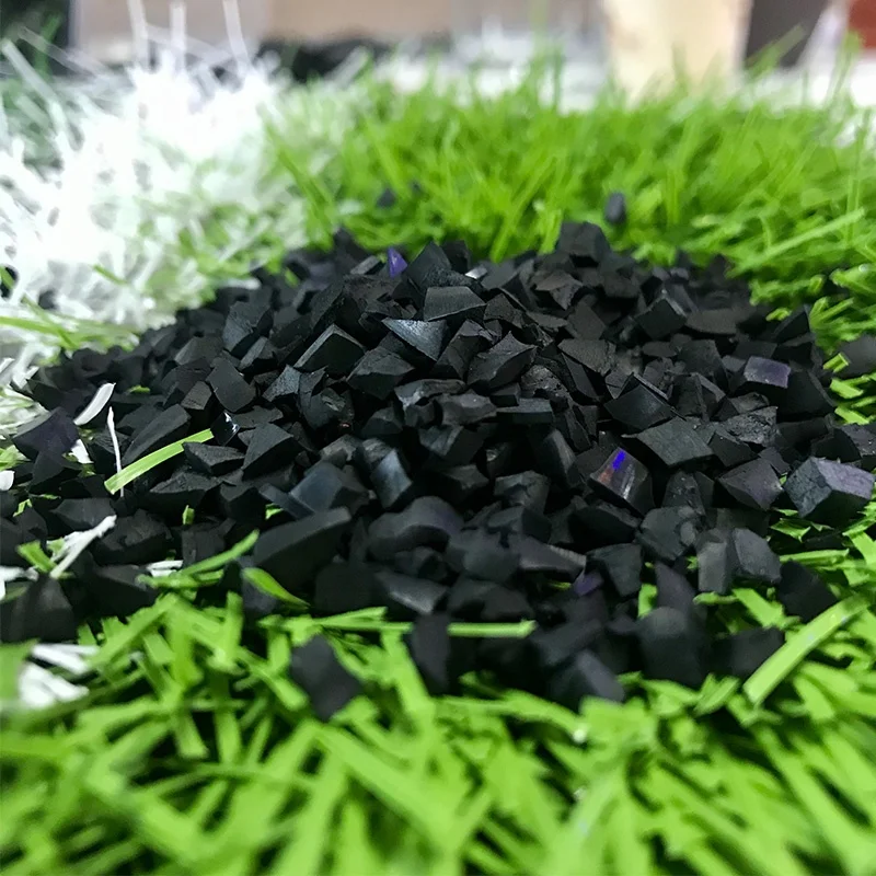 Factory black rubber granule for artificial turf/grass Non-toxic green Artificial Grass infills for football court