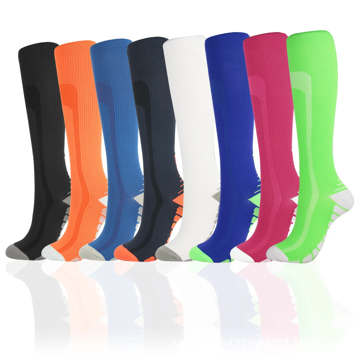 Professional protect OEM new Design Custom sport compression socks running hiking blood circulation