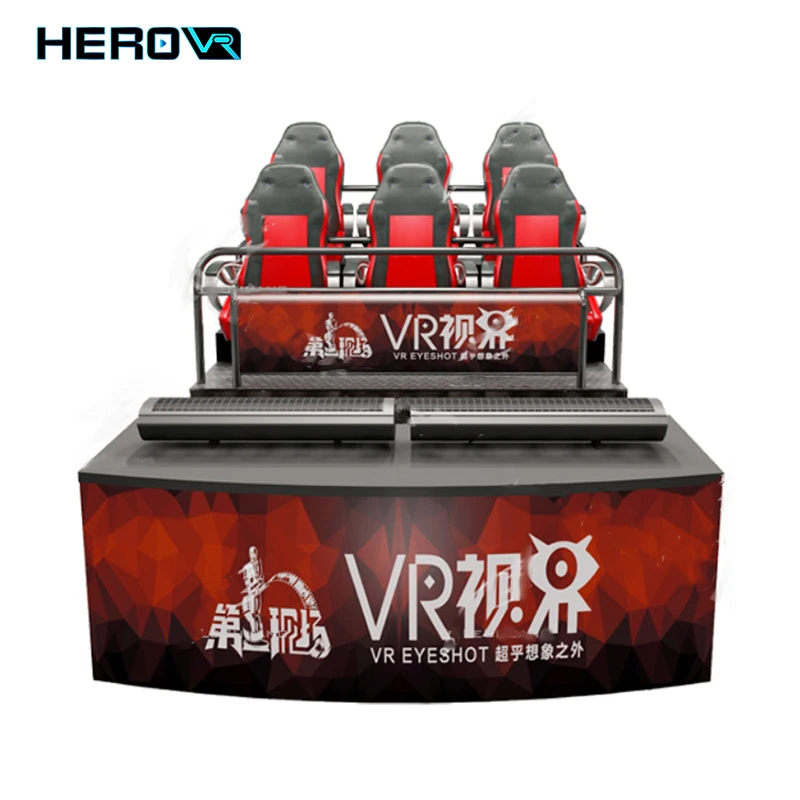 HEROVR 5D Cinema 9D Vr 6 Seats Simulator Games Cinema With Vr Games Machines