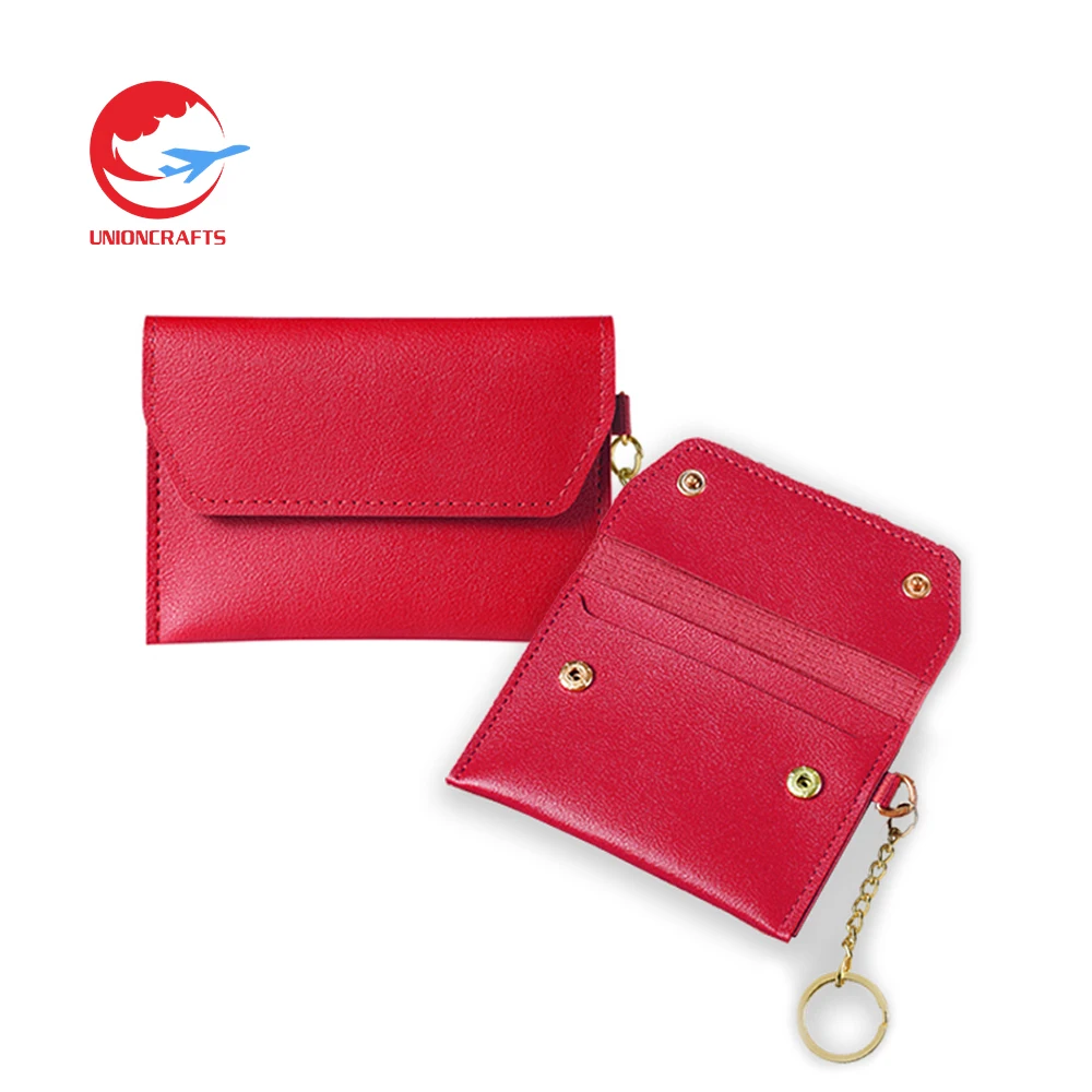 Custom Logo Mini Stitch Keychains Bag Wristlet Wallet Pendant Simple personalized Promote PU Leather Bucket Coin Purse Keychain