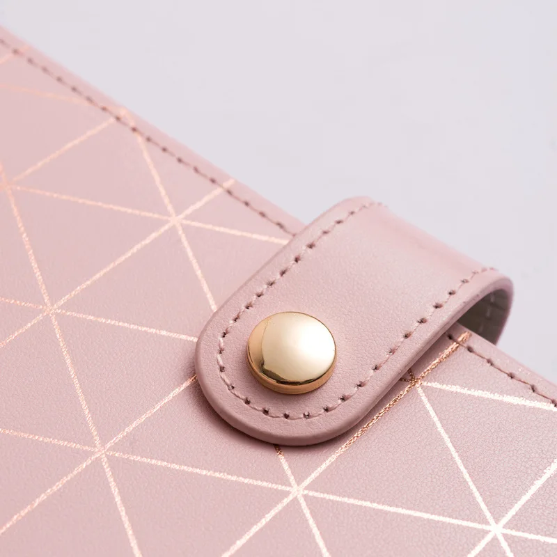 High End Pu Cover Manual Ledger Simple Detachable Loose Leaf Notebook European And American Style Notebook Artistic  Gift