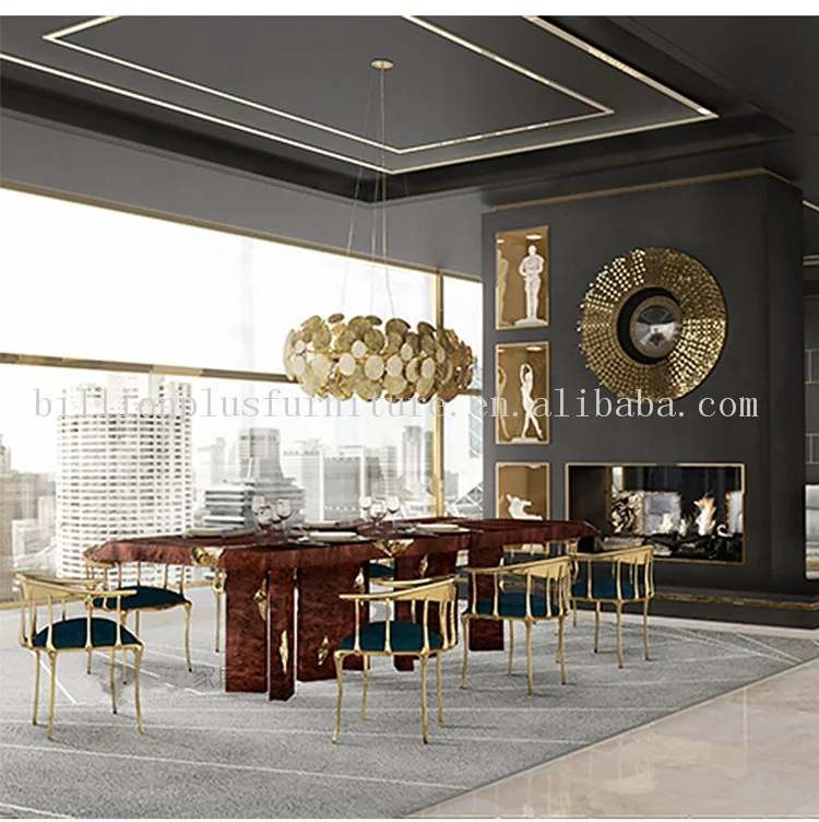 Роскошный латунный итальянский стул для макияжа, стул для книги, медный обеденный стул для спальни в скандинавском стиле