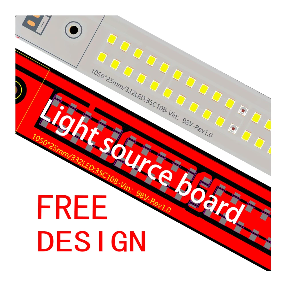 Free design Professional PCB PCBA Assembly Electronic Led Printed Aluminum PCB Circuit Board for led lights