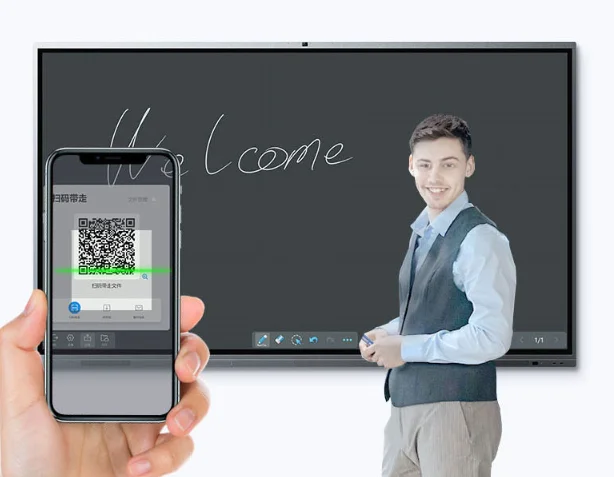 Smart Board Infrared 20 Point Touch 4K Electronic Dual System 32 Series Interactive Whiteboard TV for Classroom