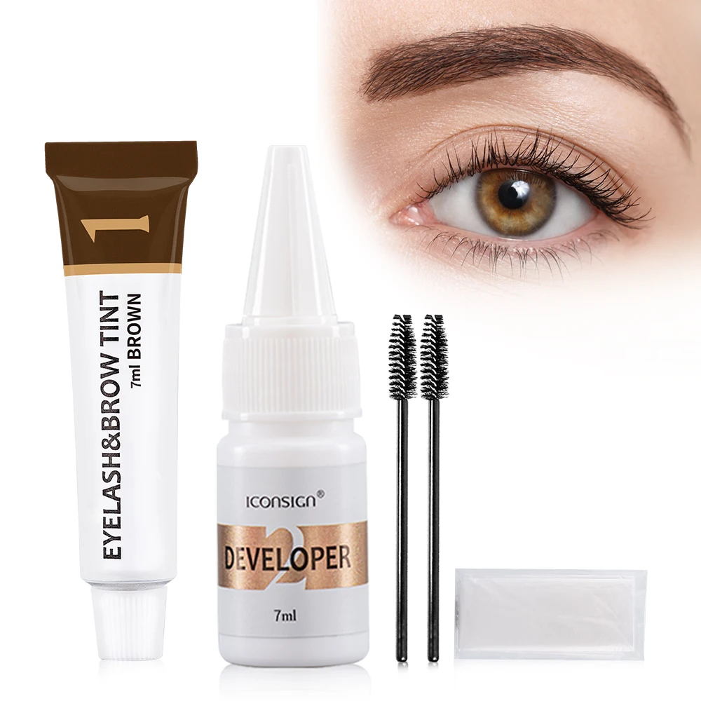 Hot Sale Eyebrow Enhancers Brow Stain Tinted Eyebrow Gel Brow And Eyelash Tint Long Lasting Professional Eyebrow Tint Dye Kit