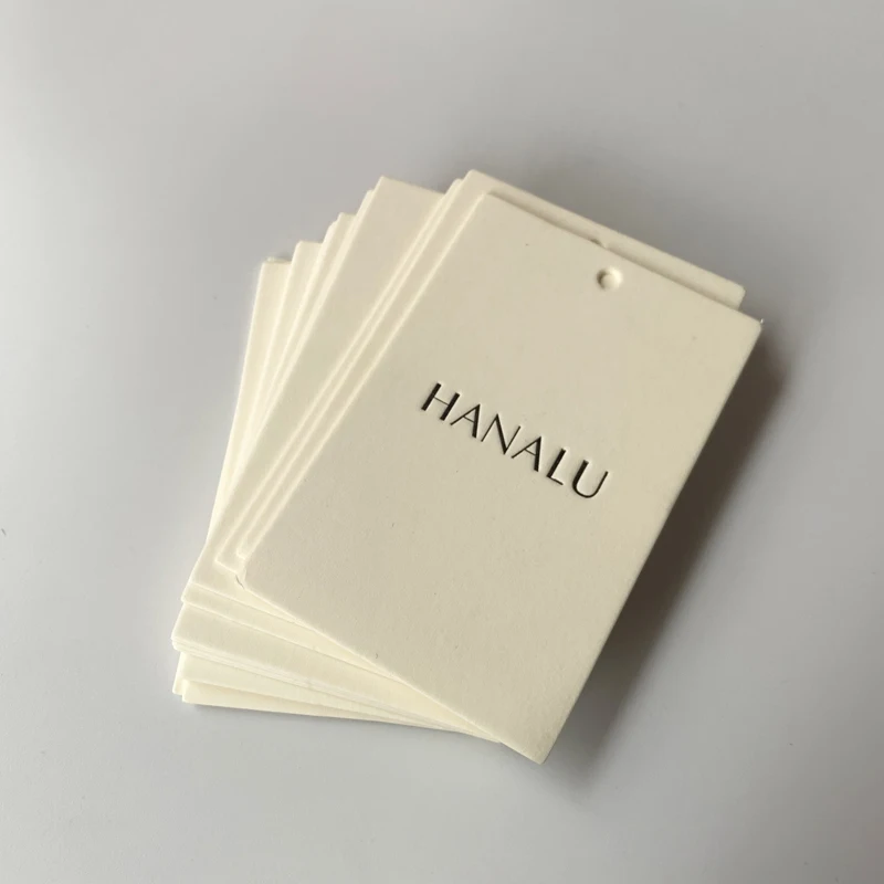 Special Art Paper Clothing Tags with brand logo custom hang tag label for clothes