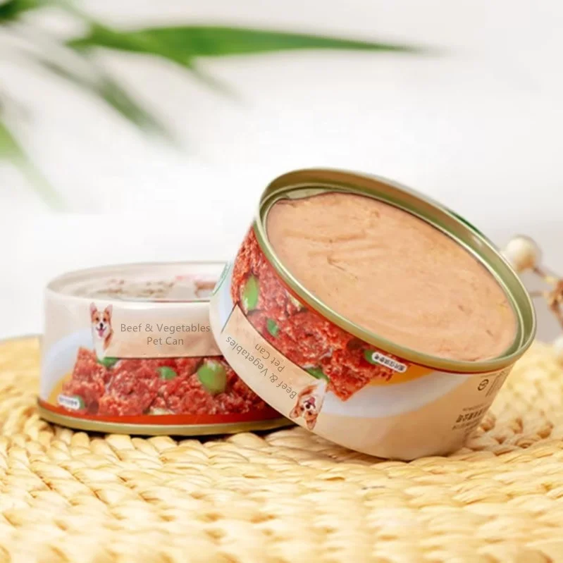 High Protein Beef and Rice & Vegetables Wet Dog Food For Adult Dogs Healthy Pet Meat Can