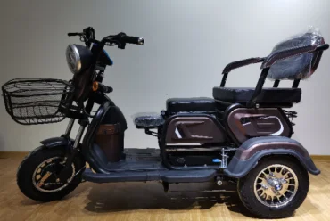 Factory direct sales 48v500w horizontal front suspension non-slip soft start tubeless sports electric tricycle