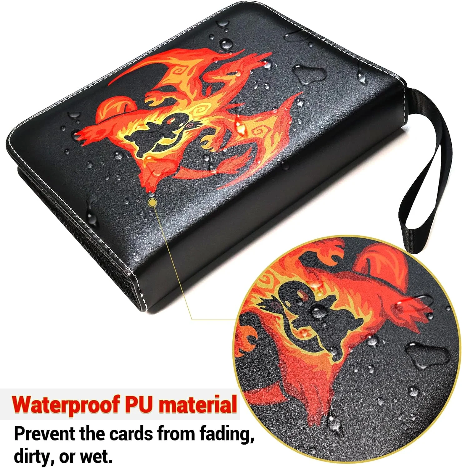 4-Pocket Card Binder Album 400 Pocket Game Cards Holder Case For Poke mon Trading Card Binder