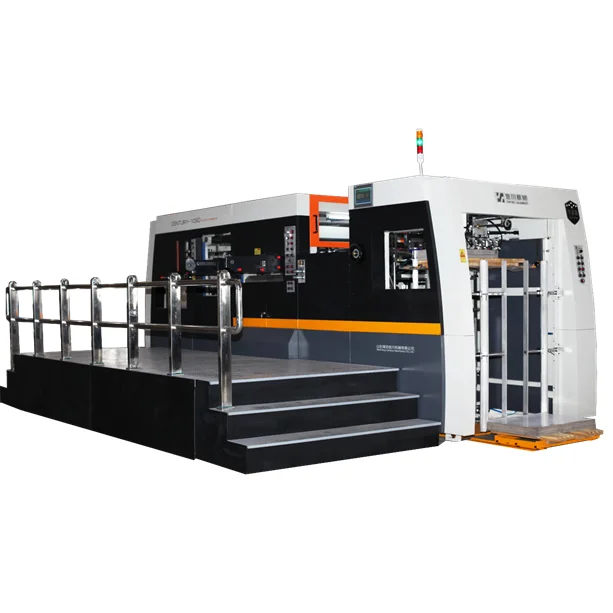Automatic die-cutting machines with Top feeder full stripping  for laminated colored card boxes