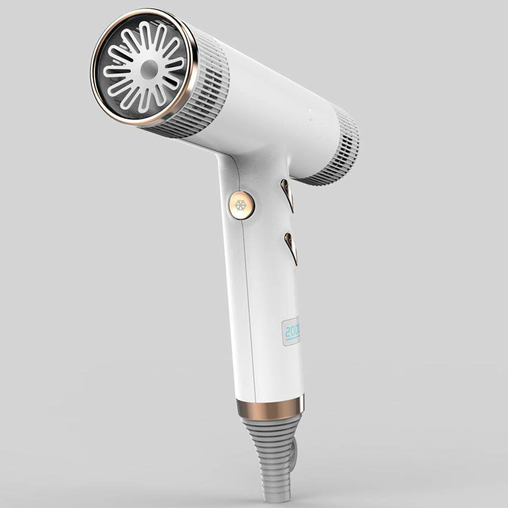 High Speed 120,000 Rpm Brushless Motor New Professional Salon Hair Dryer with Digital LED Display