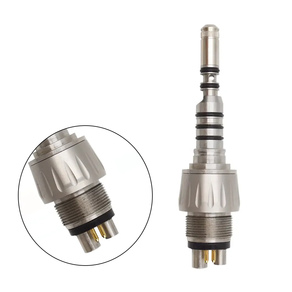 Dental materials High speed Mobile phone accessories 6-hole optical fiber quick connector Dental mobile quick connector