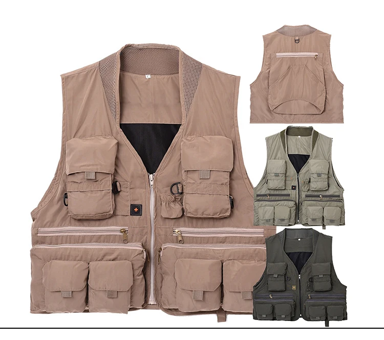 Outdoor Sports Cheap Safety Work Waistcoat Vest Fishing Vest For Men Man Sleeveless